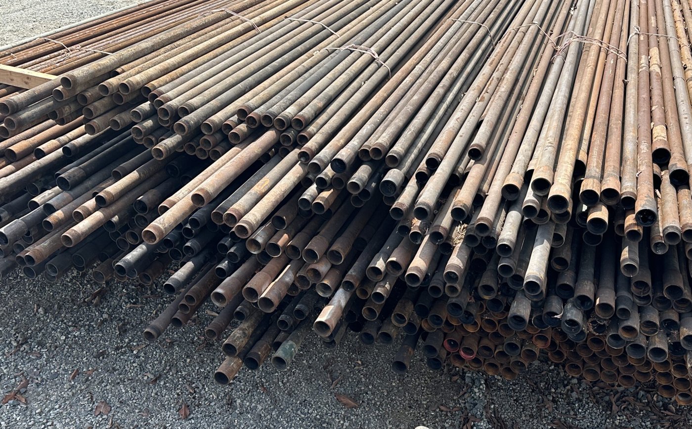 Bundled used tubing in stock